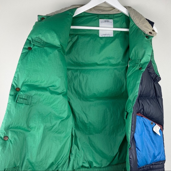 Visvim Insulator Down Vest Multicolor Men's Size Medium - Picture 9 of 9